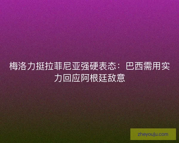 梅洛力挺拉菲尼亚强硬表态：巴西需用实力回应阿根廷敌意