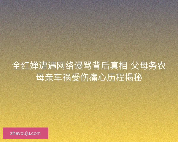 全红婵遭遇网络谩骂背后真相 父母务农母亲车祸受伤痛心历程揭秘